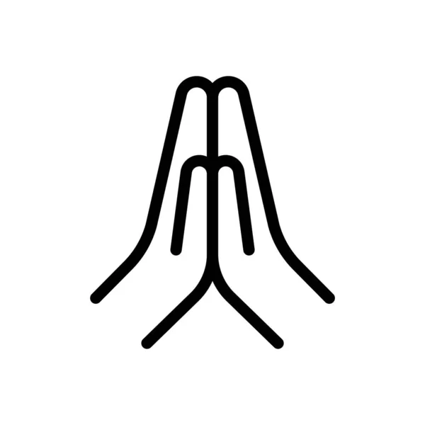 Hand Gestures Vector Illustration Transparent Background Premium Quality Symbols Thin — Stock Vector