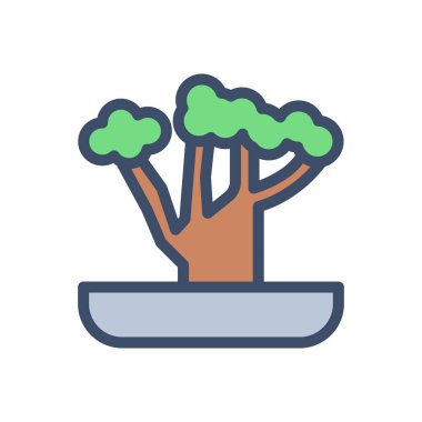 Şeffaf bir arkaplan üzerinde ağaç vektör illüstrasyonu. Konsept ve grafik tasarımı için özel kalite simgeleri..