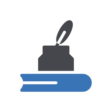 Saydam bir arkaplan üzerinde kitap vektör çizimi. Konsept ve grafik tasarım için mükemmel kalite sembolleri..