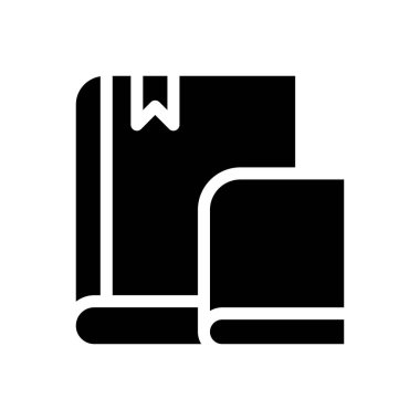 Saydam bir arkaplan üzerinde kitap vektör illüstrasyonu. Konsept ve grafik tasarımı için mükemmel kalite sembolleri..