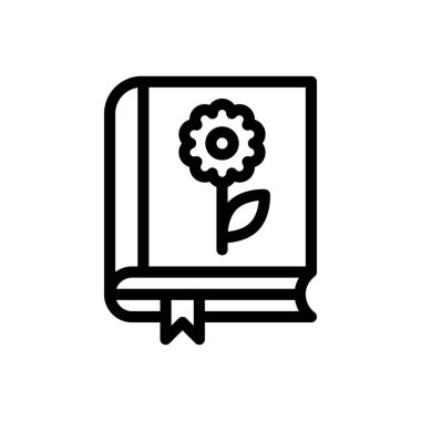 Şeffaf bir arkaplan üzerinde çiçek vektör çizimi. Premium kalite semboller. Konsept ve grafik tasarım için ince çizgi simgesi.