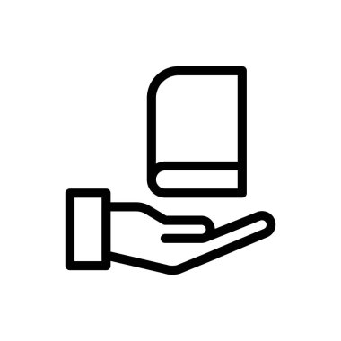 Saydam bir arkaplan üzerinde kitap vektör çizimi. Premium kalite semboller. Konsept ve grafik tasarım için ince çizgi simgesi.