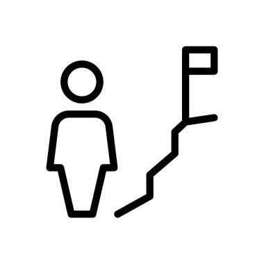 Şeffaf bir arkaplanda baş vektör çizimi. Konsept ve grafik tasarımı için ince çizgi simgesi..