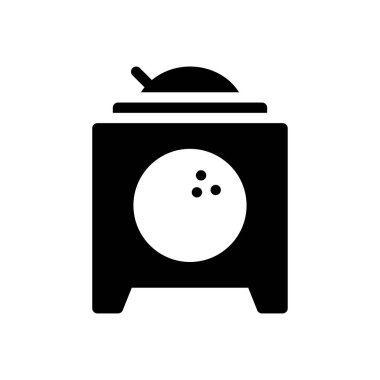 Saydam bir arkaplan üzerinde bowling vektörü çizimi. Konsept ve grafik tasarım simgeleri için kaliteli semboller..