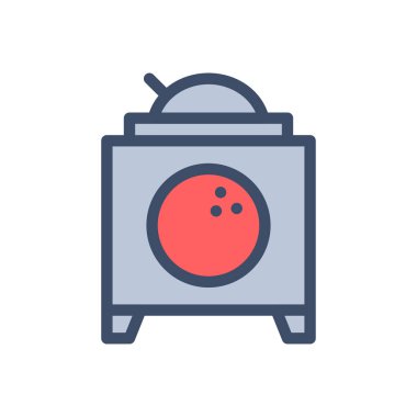 Saydam bir arkaplan üzerinde bowling vektörü çizimi. Konsept ve grafik tasarımı için mükemmel kalite simgeleri..