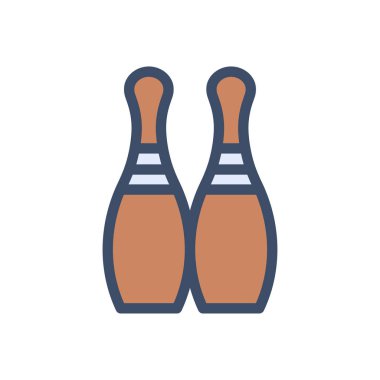 Saydam bir arkaplan üzerinde bowling vektörü çizimi. Konsept ve grafik tasarımı için mükemmel kalite simgeleri..