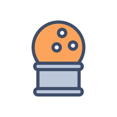 Saydam bir arkaplan üzerinde bowling vektörü çizimi. Konsept ve grafik tasarımı için mükemmel kalite simgeleri..