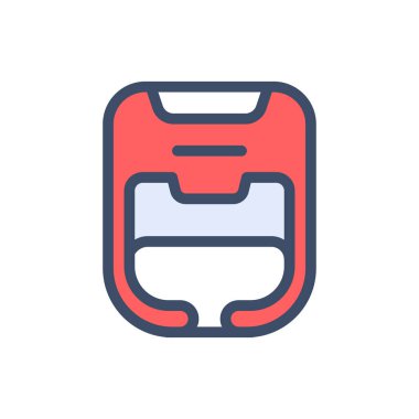 Şeffaf bir arkaplan üzerinde kask vektör illüstrasyonu. Konsept ve grafik tasarımı için birinci sınıf kalite simgeler.. 