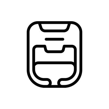 Şeffaf bir arkaplanda kask vektör çizimi. Konsept ve grafik tasarım için ince çizgi simgesi..