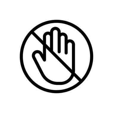 stop vector illustration on a transparent background.Premium quality symbols.Thin line icon for concept and graphic design.