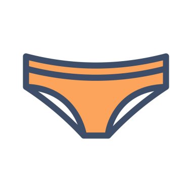 Şeffaf bir arkaplan üzerinde iç çamaşırı vektör çizimi. Konsept ve grafik tasarım için birinci sınıf kalite semboller..