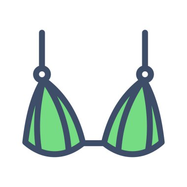 bikini vector illustration on a transparent background.Premium quality symbols.Stroke icon for concept and graphic design.