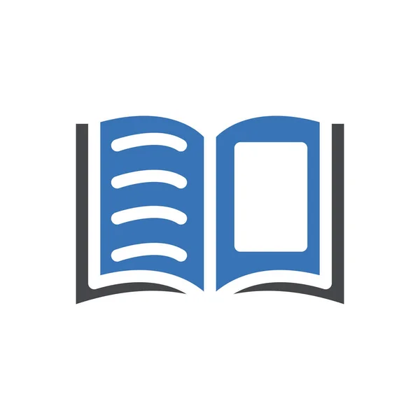 Book Vector Illustration Transparent Background Premium Quality Symbols Glyphs Icon — Stock Vector
