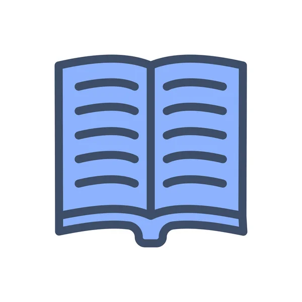 Ilustrasi Vektor Buku Pada Background Premium Kualitas Ikon Simbols Stroke - Stok Vektor