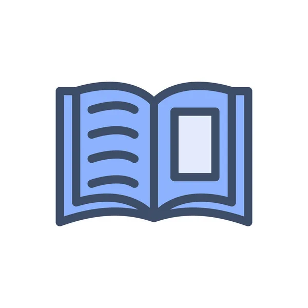 Ilustrasi Vektor Buku Pada Background Premium Kualitas Ikon Simbols Stroke - Stok Vektor