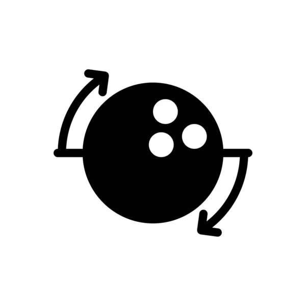 Bowling Vektor Illustration Auf Transparentem Hintergrund Hochwertige Symbole Glyphen Symbol — Stockvektor