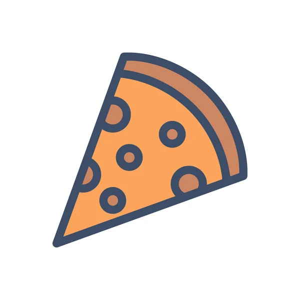 Pizza Vektor Illustration Auf Transparentem Hintergrund Symbole Premium Qualität — Stockvektor