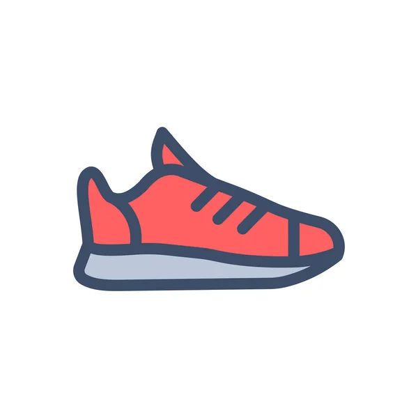 Shoes Vector Illustration Transparent Background Premium Quality Symbols Stroke Icon — Stock Vector