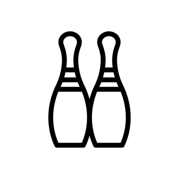 Bowling Vector Ilustración Sobre Fondo Transparente Símbolos Calidad Premium Icono — Archivo Imágenes Vectoriales