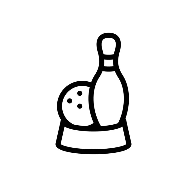 Bowling Vector Ilustración Sobre Fondo Transparente Símbolos Calidad Premium Icono — Archivo Imágenes Vectoriales