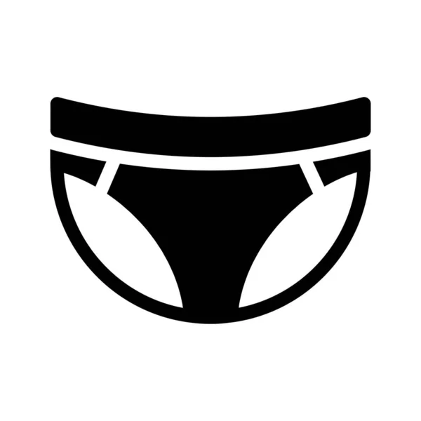 Underwear Vector Illustration Transparent Background Premium Quality Symbols Glyphs Icon — Stock Vector