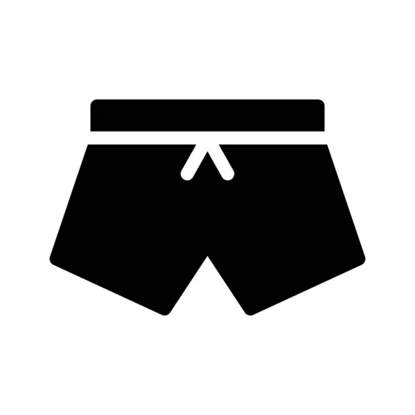 Shorts Vector Illustration Transparent Background Premium Quality Symbols Glyphs Icon — Διανυσματικό Αρχείο