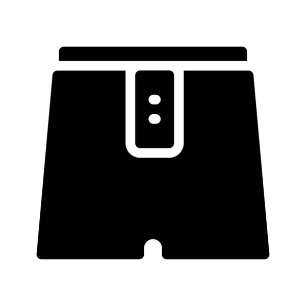 Shorts Vector Illustration Transparent Background Premium Quality Symbols Glyphs Icon — Διανυσματικό Αρχείο