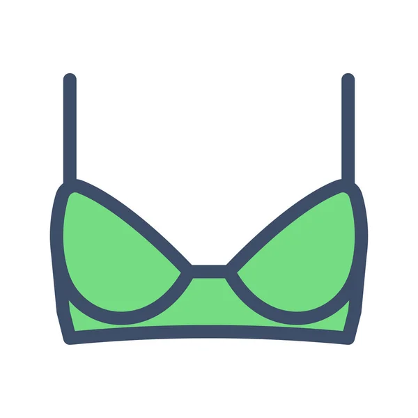 Bra Vector Illustration Transparent Background Premium Quality Symbols Stroke Icon — 스톡 벡터