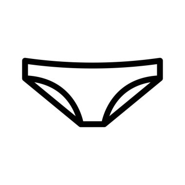 Şeffaf bir arkaplanda iç çamaşırı vektör çizimi. Konsept ve grafik tasarım için ince çizgi simgesi..