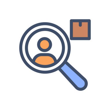 Şeffaf bir arkaplan üzerinde arama vektörü illüstrasyonu. Konsept ve grafik tasarımı için premium kalite simgeleri.. 