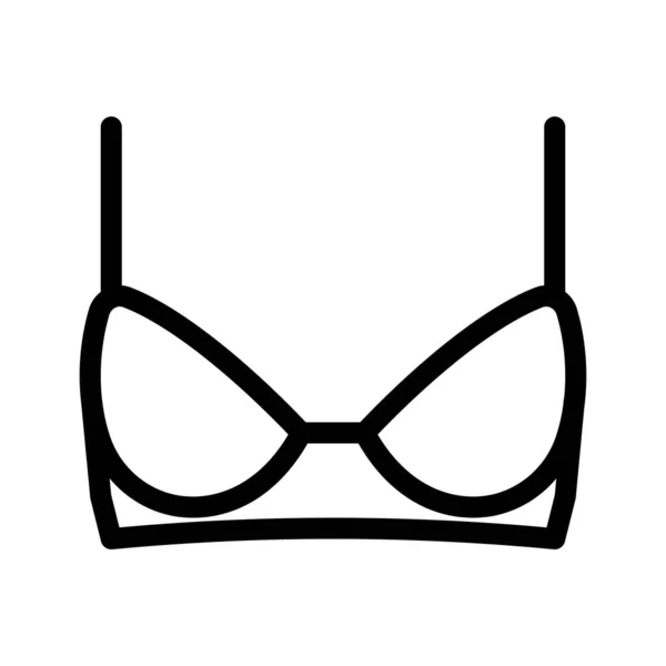 Bra Vector Illustration Transparent Background Premium Quality Symbols Thin Line — Stock Vector