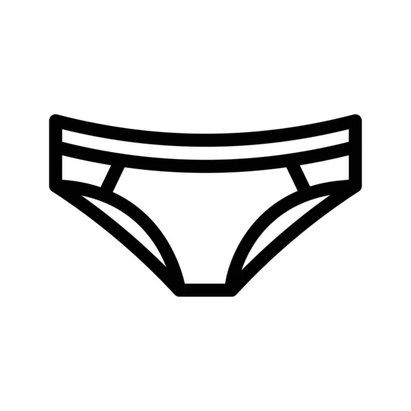 Underwear Vector Illustration Transparent Background Premium Quality Symbols Thin Line — Stock Vector