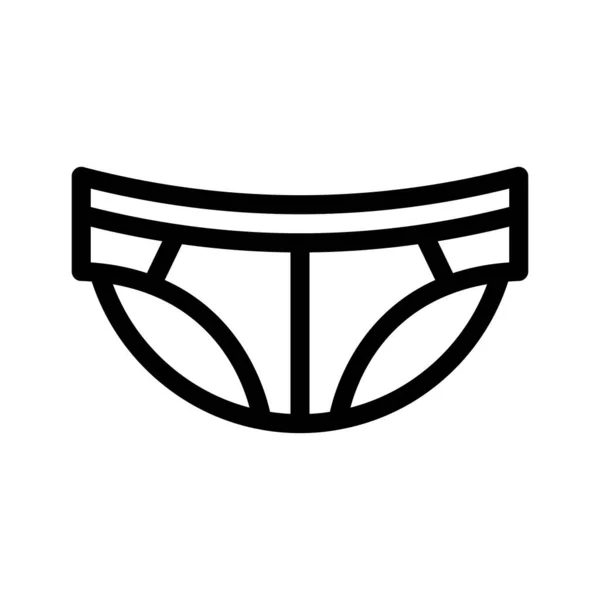 Underwear Vector Illustration Transparent Background Premium Quality Symbols Thin Line — Stock Vector