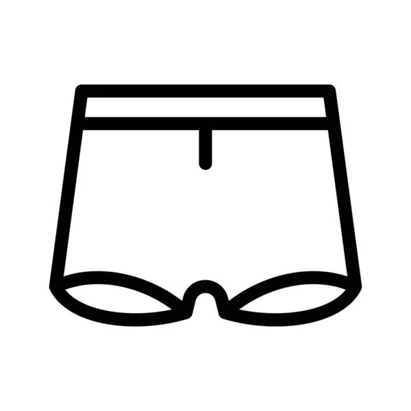 Shorts Vector Illustration Transparent Background Premium Quality Symbols Thin Line — Stok Vektör