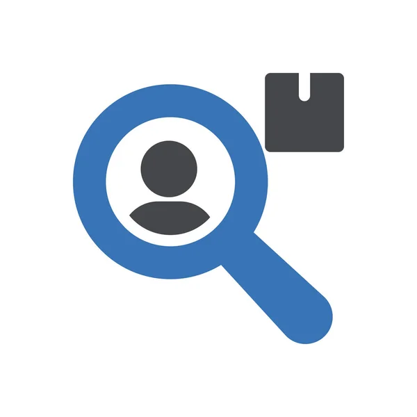 Search Vector Illustration Transparent Background Premium Quality Symbols Glyphs Icon — Stock Vector