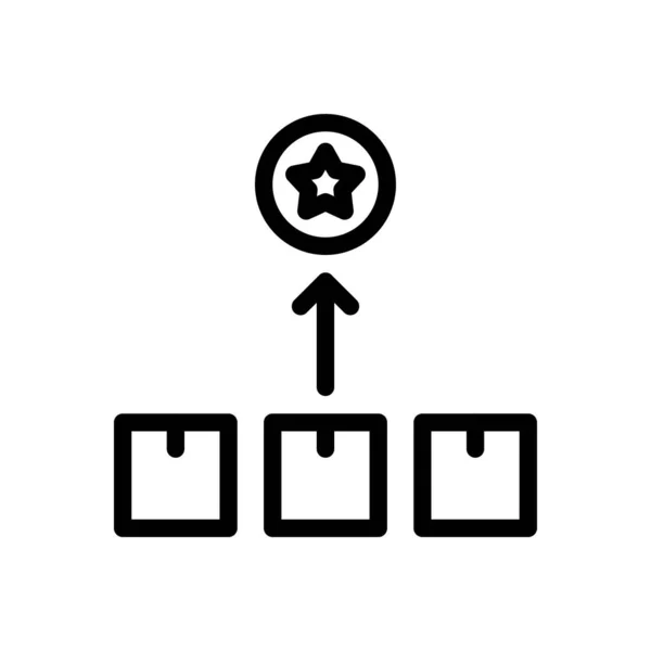 Hvězdicová Vektorová Ilustrace Průhledném Pozadí Symboly Prvotřídní Kvality Ikona Tenké — Stockový vektor