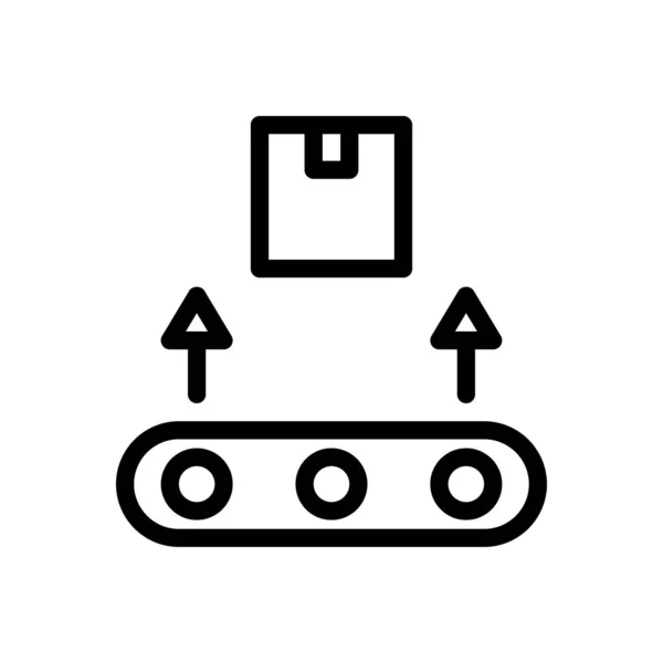 Dopravníkové Vektorové Ilustrace Průhledném Pozadí Symboly Prvotřídní Kvality Ikona Tenké — Stockový vektor