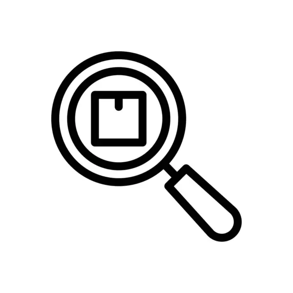 Search Vector Illustratie Een Transparante Achtergrond Premium Kwaliteit Symbolen Dunne — Stockvector