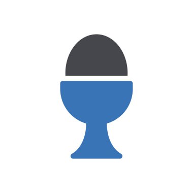 Saydam bir arkaplanda yumurta vektör çizimi. Konsept ve grafik tasarım simgeleri..