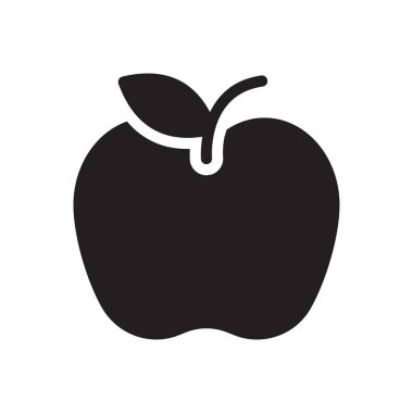 apple vector illustration on a transparent background.Premium quality symbols.Glyphs icon for concept and graphic design.