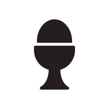 Saydam bir arkaplanda yumurta vektör çizimi. Konsept ve grafik tasarım simgeleri..