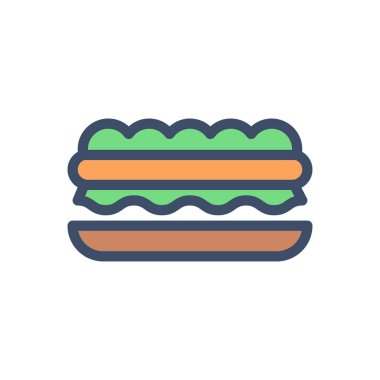 Şeffaf bir arkaplan üzerinde kahvaltı vektör çizimi. Konsept ve grafik tasarım için mükemmel kalite simgeleri.. 