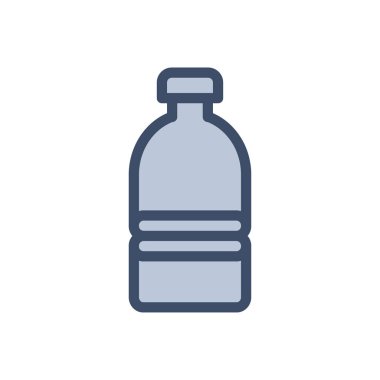 Saydam bir arkaplan üzerinde şişe vektör illüstrasyonu. Konsept ve grafik tasarım için birinci sınıf kalite simgeler..