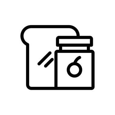 jam vector illustration on a transparent background.Premium quality symbols.Thin line icon for concept and graphic design.