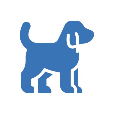 Şeffaf bir arkaplan üzerinde köpek vektör çizimi. Konsept ve grafik tasarımı için mükemmel kalite semboller..