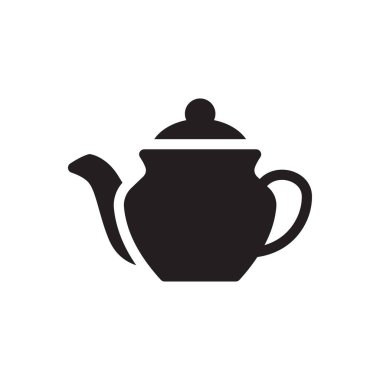 Saydam bir arkaplan üzerinde çaydanlık vektör illüstrasyonu. Konsept ve grafik tasarımı için birinci sınıf kalite semboller..