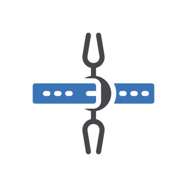 Kâfirler şeffaf bir arkaplan üzerinde çatal vektör illüstrasyonu.Premium kalite sembolleri. Konsept ve grafik tasarım için simgeler.