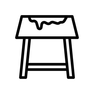 Şeffaf bir arkaplanda acımasız vektör çizimi. Konsept ve grafik tasarım için ince çizgi simgesi..