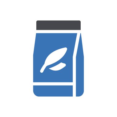 Şeffaf bir arkaplan üzerinde çay paketi vektör çizimi. Konsept ve grafik tasarımı için özel kalite semboller..