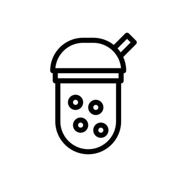 şeffaf bir arkaplanda içecek vektör çizimi. Premium kalite sembolleri. Konsept ve grafik tasarım için ince çizgi simgesi.